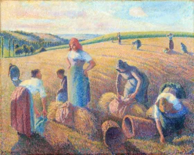 Les glaneuses, 1889 by Camille Pissarro