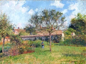 A Corner of the Meadow at Eragny 1902 by Camille Pissarro