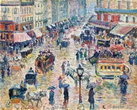 La Place du Havre, effet de pluie 1897 by Camille Pissarro