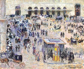 La Place du Havre et la gare Saint-Lazare 1893 by Camille Pissarro