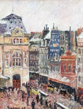 View of Paris, Rue d'Amsterdam 1897 by Camille Pissarro
