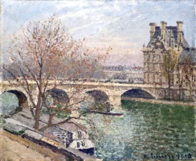 Le Pont Royal et le Pavillon de Flore 1903 by Camille Pissarro