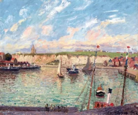 L'avant-Port de Dieppe, Après-Midi, Temps Lumineux 1902 by Camille Pissarro