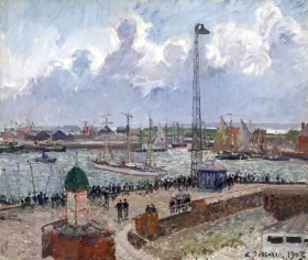 L'Anse des Pilotes et le brise-lames est, Le Havre 1903 by Camille Pissarro
