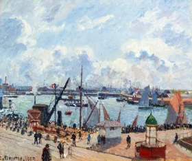 The Pilots' Jetty at Le Havre 1903 by Camille Pissarro