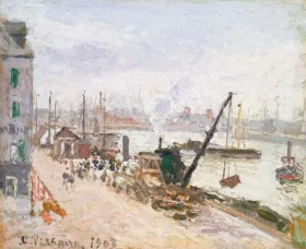 The Outer Harbour, Grand Quai, Le Havre 1903 by Camille Pissarro