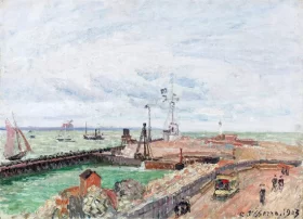 La Jetée et La Sémaphore Du Havre 1903 by Camille Pissarro