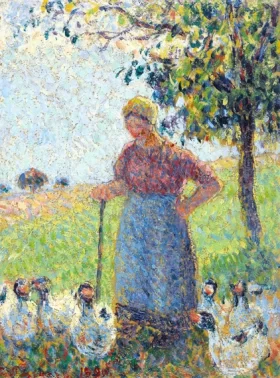 La Gardeuse d'oies, 1890 by Camille Pissarro