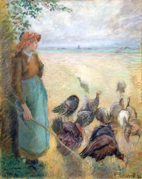 Turkey Girl 1884 by Camille Pissarro