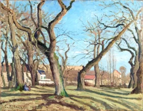 Chestnut Grove at Louveciennes 1872 by Camille Pissarro