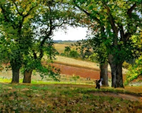 The Chestnut Trees at Osny by Camille Pissarro