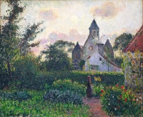 The Church at Knocke, 1894 by Camille Pissarro