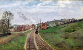 Lordship Lane Station, Dulwich, 1916 by Camille Pissarro