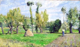Meadows at Le Valhermeil, Auvers-sur-Oise 1874 by Camille Pissarro