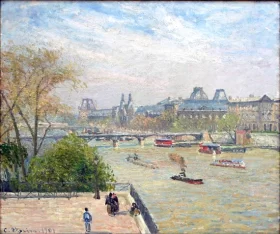 The Louvre, Spring 1901 by Camille Pissarro