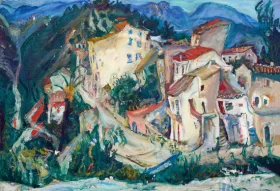 Paysage De Cagnes 1925 by Chaïm Soutine