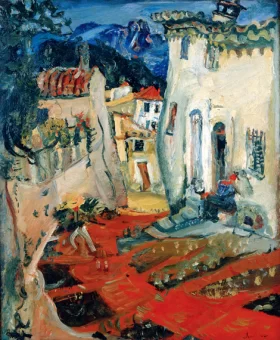 Rue à Cagnes 1924 by Chaïm Soutine
