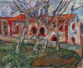 Red Church (L'Église rouge) 1919 by Chaïm Soutine