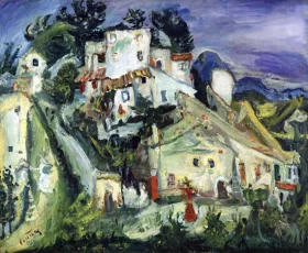 Landscape, Chemin des Caucours, Cagnes-sur-Mer 1924 by Chaïm Soutine