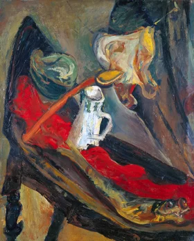 Still Life with a White Pot and a Herring by Chaïm Soutine