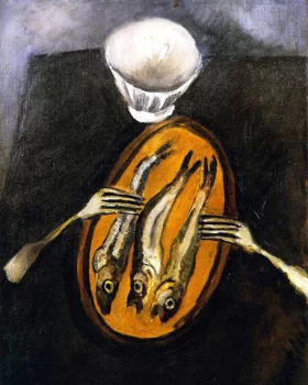 Still Life with Herrings by Chaïm Soutine