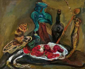 Fish, Peppers, Onions (Poissons, poivres et oignons) 1919 by Chaïm Soutine