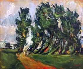 Path in the Forest with Two Children by Chaïm Soutine