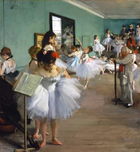 The Ballet Class 1874 by Edgar Degas