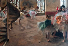 The Rehearsal 1874 by Edgar Degas