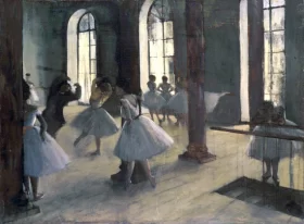 La Répétition Au Foyer De La Danse by Edgar Degas