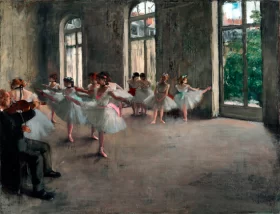 The Rehearsal 1873 by Edgar Degas