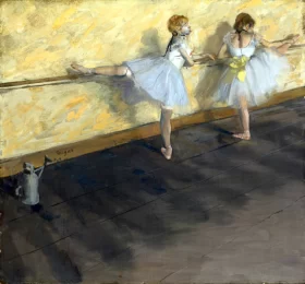 Dancers Practicing at the Bar 1877 by Edgar Degas