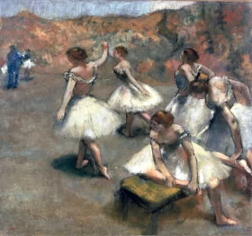 Danseuses Sur La Scène 1889 by Edgar Degas