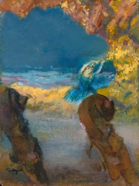 Blue Dancer and Double Basses 1891 by Edgar Degas