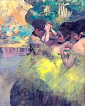 Yellow Dancers by Edgar Degas