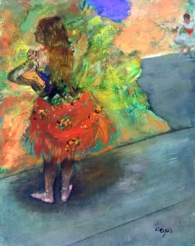 Ballet Dancer in the Wings by Edgar Degas