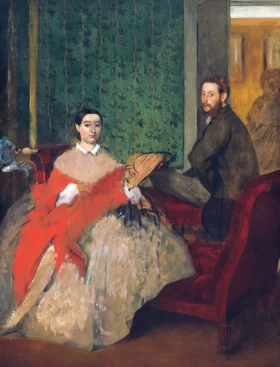 Edmondo and Thérèse Morbilli 1865 by Edgar Degas