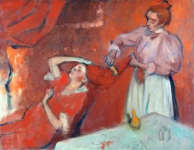Combing the Hair 1896 by Edgar Degas