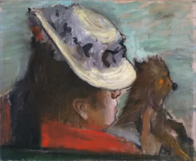 The Woman with the Dog by Edgar Degas