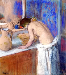 The Toilet, Girl 1895 by Edgar Degas