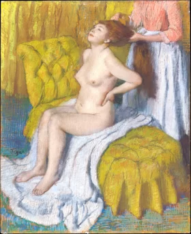 Woman Having her Hair Combed 1885 by Edgar Degas