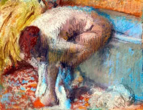 Femme S'essuyant Les Pieds 1893 by Edgar Degas