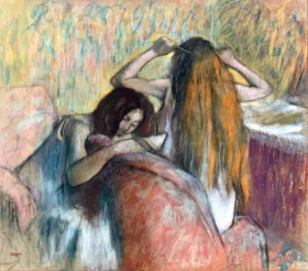 Femme Se Coiffant by Edgar Degas