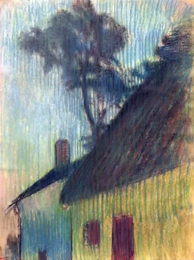 Village Corner by Edgar Degas