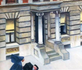 New York Pavements by Edward Hopper