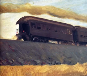 Railroad Train 1908 by Edward Hopper