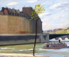 Île Saint-Louis 1909 by Edward Hopper