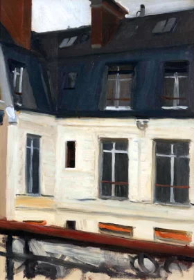 View Across Interior Courtyard at 48 Rue De Lille, Paris 1906 by Edward Hopper