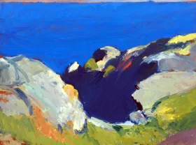 Rocks and Sea by Edward Hopper