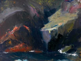 Rocky Cliffs by the Sea 1916 by Edward Hopper